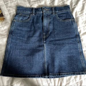 Everlane Way High Denim Skirt